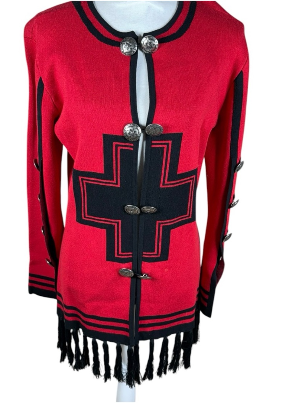 Roja Fringe Button Cardigan‎